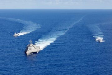 अमेरिकी नौसेना के चार मानवरहित जहाज प्रशांत परिनियोजन से लौटे