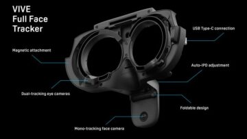 Vive XR Elite מקבל תוסף מעקב פנים עם חישת עיניים ופה