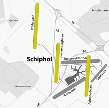 Amsterdam Schiphol Havaalanı, kapsamlı bakım ve değiştirme çalışmaları nedeniyle 06/24 (Kaagbaan) Pistini geçici olarak kapatacak