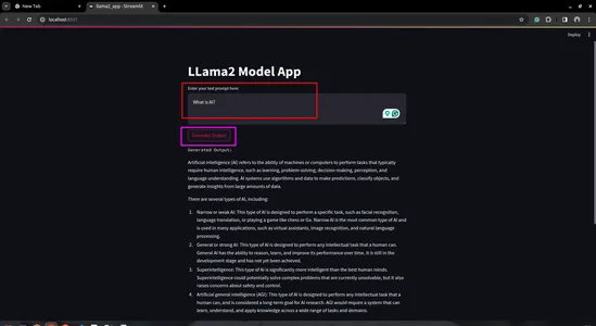 LLama2 Model App