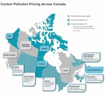 A receita de US$ 5 bilhões do preço do carbono no Canadá gera debate