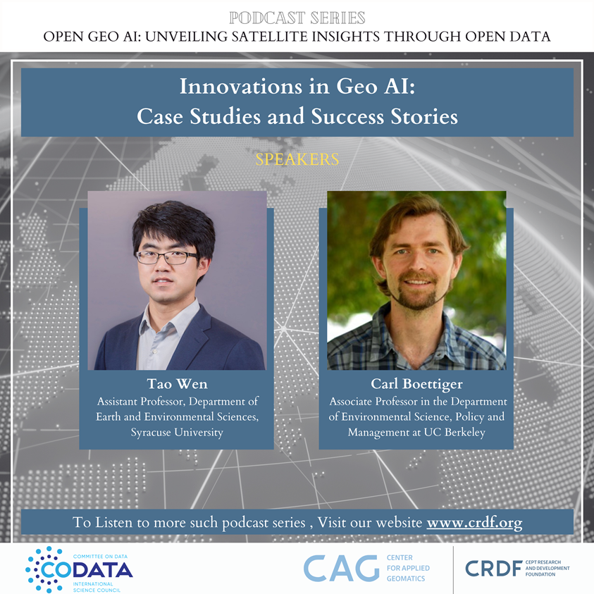 CRDF and CODATA Podcast Series: Open Geo AI, new episode-6 available! - CODATA, The Committee on Data for Science and Technology