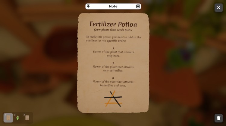 Fertiliser Potion In Escape Simulator