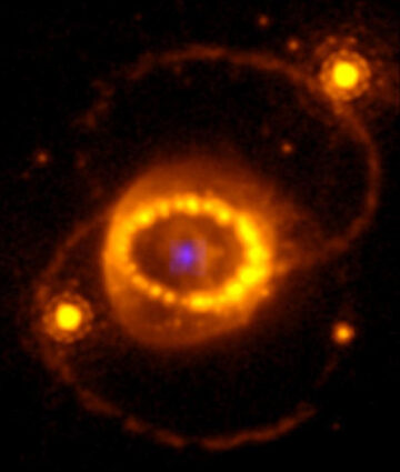 Teleskop James Webb zazna sledi nevtronske zvezde v ikonični supernovi