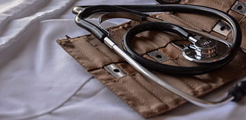 An Image Showing a Medical-Grade Stethoscope (Heart Rate Monitor)