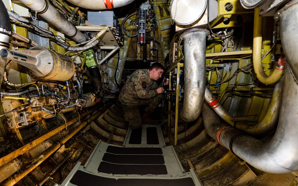 ‘More with less’: Lacking parts, airmen scramble to keep B-52s flying