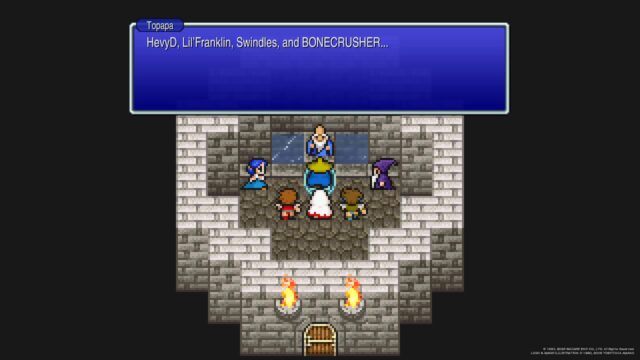 Tangkapan layar dari game Final Fantasy III Pixel Remaster