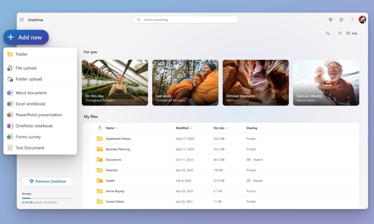 Новий формат файлів OneDrive