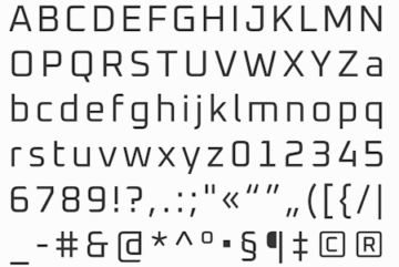 Oxanium: Open Font License #Fonts에 따른 정사각형의 미래 지향적인 글꼴 모음