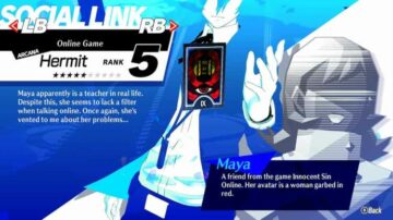 Persona 3 Reload Maya vastused ja Hermit Social Linki juhend