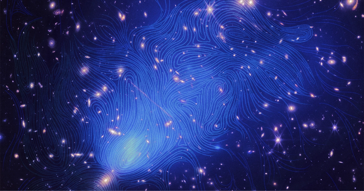 Radijski zemljevidi lahko razkrijejo največja magnetna polja v vesolju | Revija Quanta