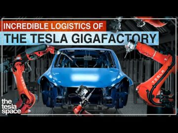 De ongelooflijke logistiek van de Tesla Gigafactory! -