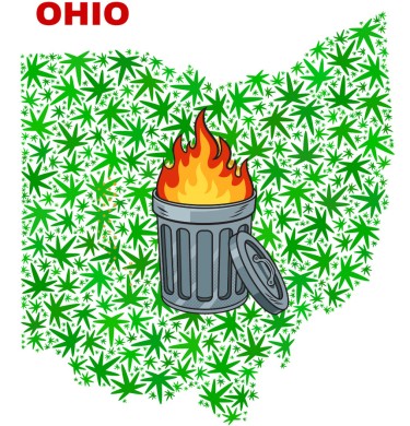 Ohio cannabis legalization dumpster fire