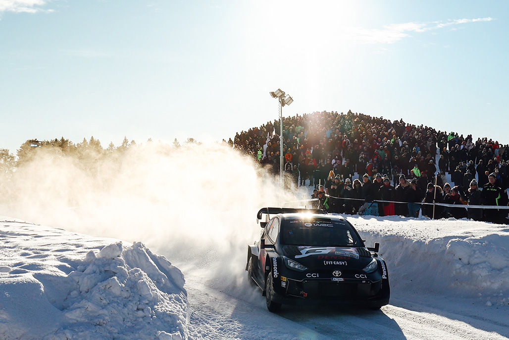 Dirka TOYOTA GAZOO se je močno končala na švedskem snegu