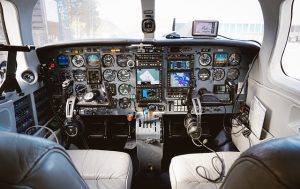 Cockpit of an airplane