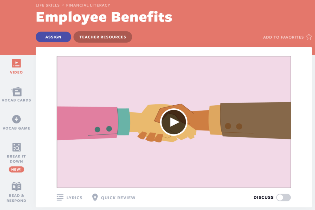 Employee Benefits video lesson