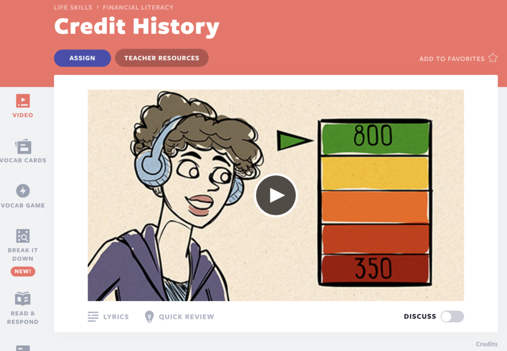 Credit History video lesson