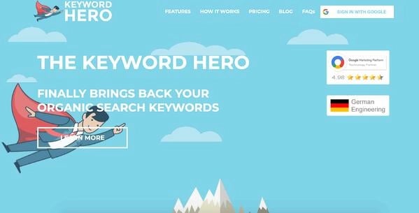 paid SEO Tool: Keyword Hero