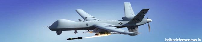 Armados com mísseis e bombas, drones MQ9-B para reforçar a capacidade de vigilância da Índia