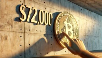 Bitcoin se premika proti dnevnemu zaprtju nad 72,000 $