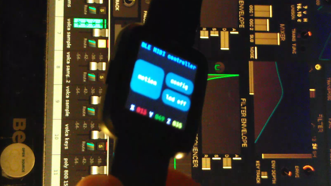 Bluetooth Wearableist saab Rad Synth Controller