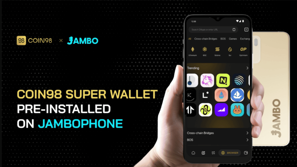 Dompet Super Coin98 Dimuat di JamboPhone Berbasis Aptos | BitPina
