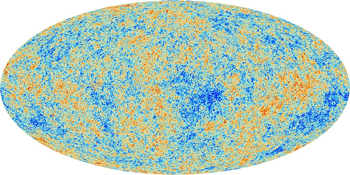 Planck térkép a kozmikus mikrohullámú háttérről