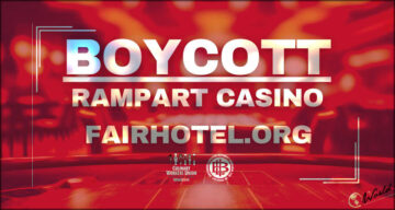 Culinary Union en UNITE HERE roepen op tot boycot van Rampart Casino vanwege problemen met licentie
