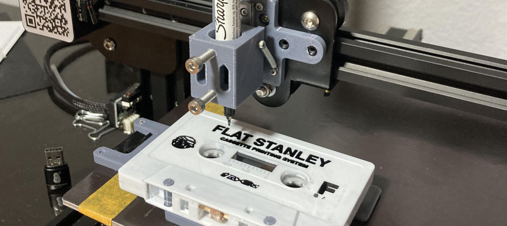 Ender 3 Plotter Attachment For Printing Onto Cassettes