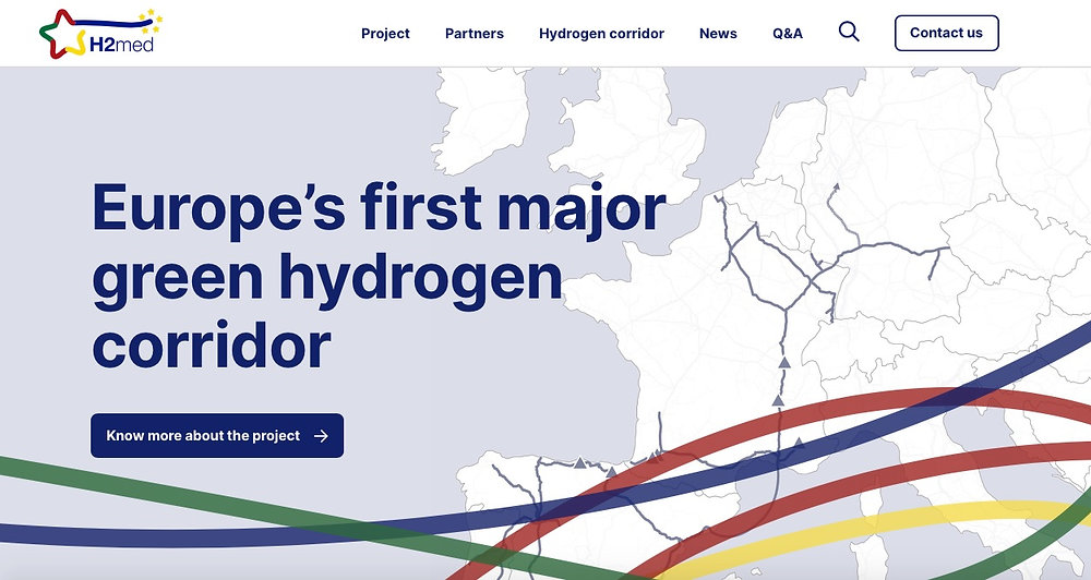 Europe: about the submarine hydrogen pipeline between Spain and France.