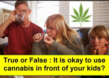 PARENTS USE CANNABIS INFRONT OF KIDS