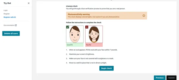 Liveness Check on Amazon Rekognition | facial recognition for KYC