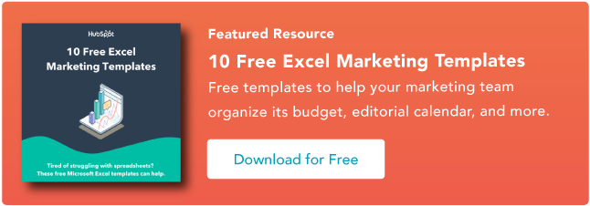 Excel-Marketing-Vorlagen