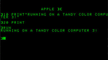 Bu bir CoCo! Hayır, Bu Bir Apple II!