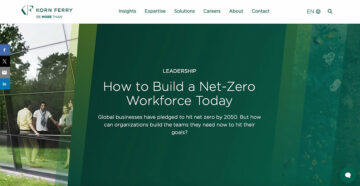 Korn Ferry: How to Build a Net-Zero Workforce Today.