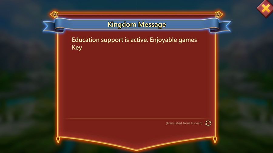 Kingdom Message Eksempel fra tyrkisk