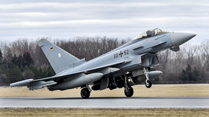 Luftwaffe saadab Eurofighterid Lätti Balti õhuturbeks