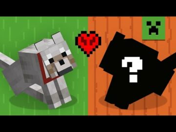 Minecraft testando oito variações de lobo