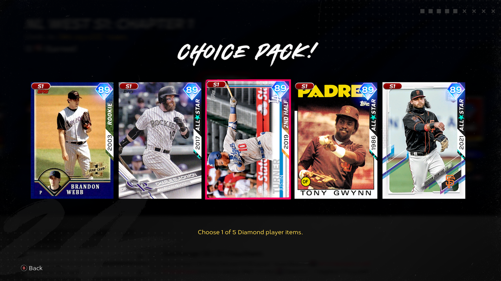 MLB The Show 24 Team Affinity NL West Cards