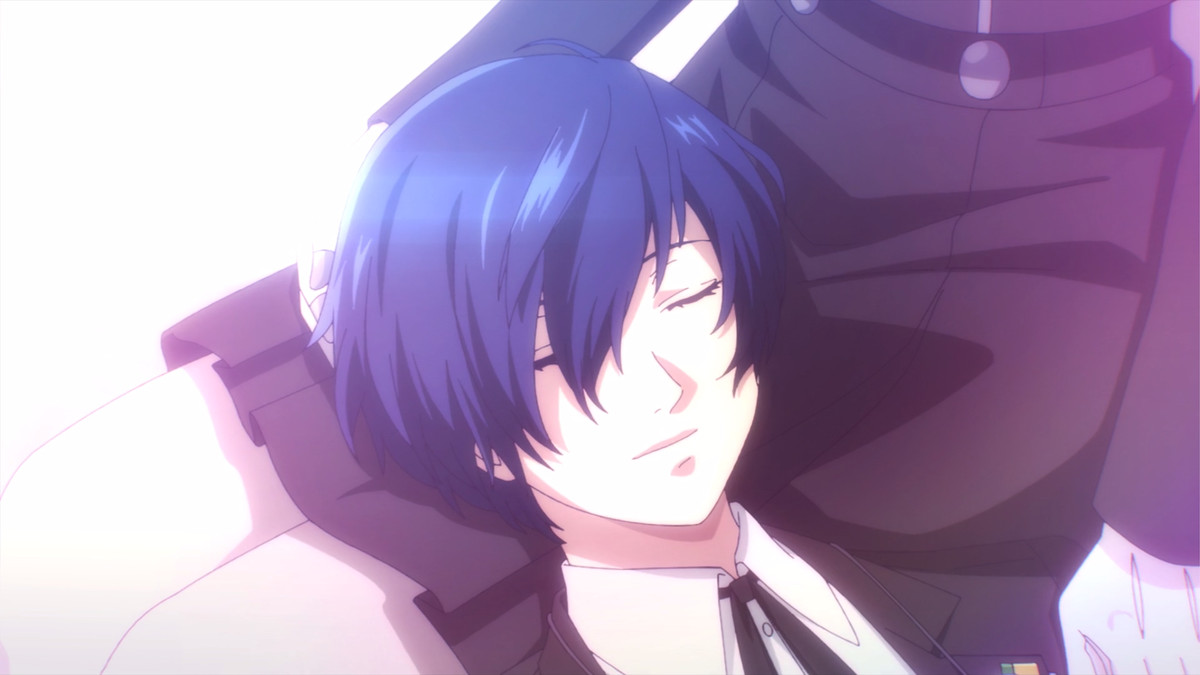 The protagonist rests and dies on Aigis’ lap in Persona 3 Reload