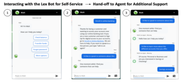 Provide live agent assistance for your chatbot users with Amazon Lex and Talkdesk cloud contact center | Amazon Web Services