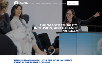 SaaStr heeft meer dan 1,500 gratis VIP-gelijkheids-, inclusie- en balanspassen voor 2024. Meld je nu aan!! | SaaStr
