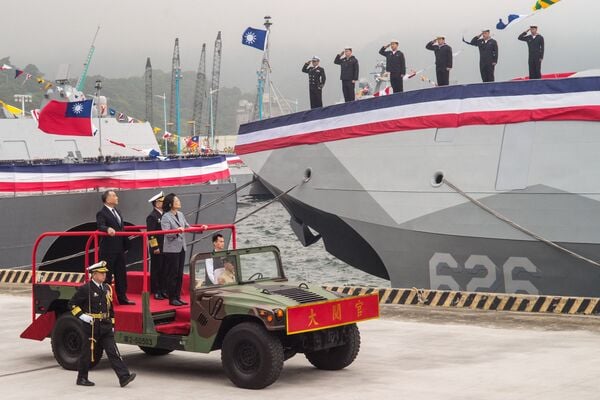 Taiwan receives fifth, sixth Tuo Chiang-class corvettes