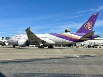 タイ国際航空がオーストラリアのパースに帰還