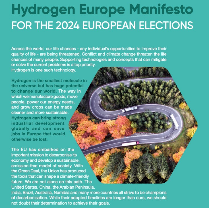 The Hydrogen Europe Quarterly Q1/2024.