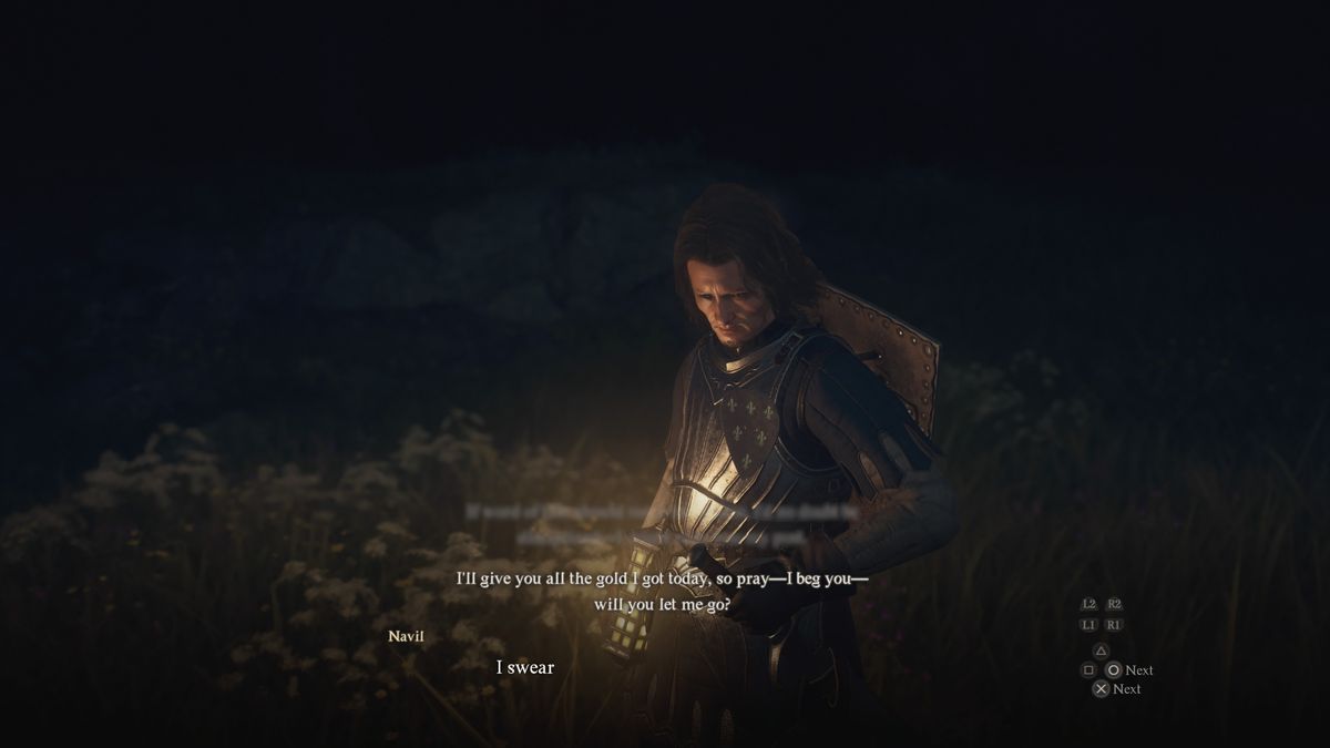 Navil offers the Arisen gold in exchange for freedom in Dragon’s Dogma 2