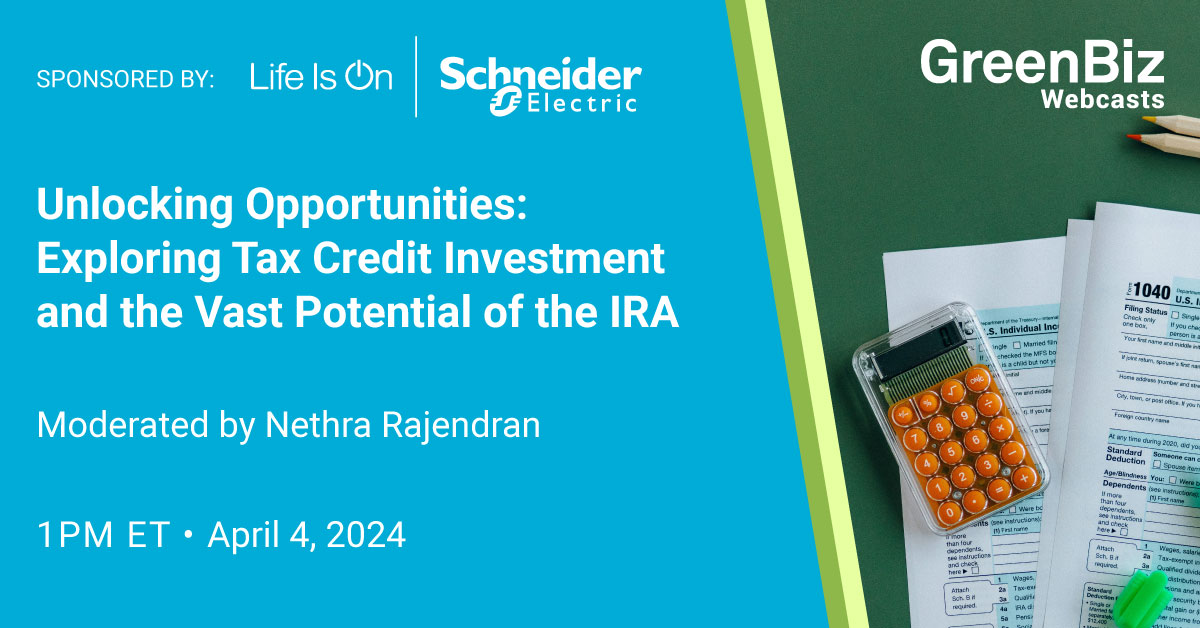 Unlocking Opportunities: Exploring Tax Credit Investment and the Vast Potential of the IRA | GreenBiz