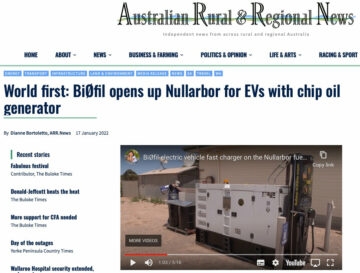 Elektrische Fahrzeuge: Sie werden von einer in Australien abgebauten Biomasse geleitet (Sie werden nicht überrascht sein).