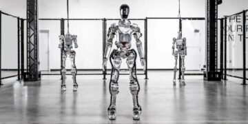 Slika zagona humanoidnega robota Who's Who of AI Fund