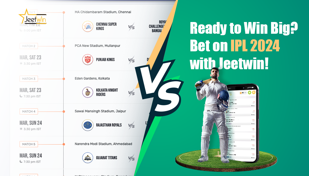 Din guide till IPL 2024 komplett matchningslista | JeetWin-bloggen